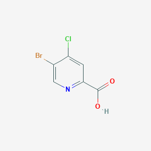 molecular formula C6H3BrClNO2 B1528384 5-Bromo-4-chloropicolinic acid CAS No. 1060802-25-6
