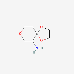 molecular formula C7H13NO3 B1528396 6-Amino-1,4,8-trioxaspiro[4.5]decane CAS No. 1068523-26-1