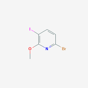 molecular formula C6H5BrINO B1528397 6-Bromo-3-iodo-2-methoxypyridine CAS No. 1310949-37-1