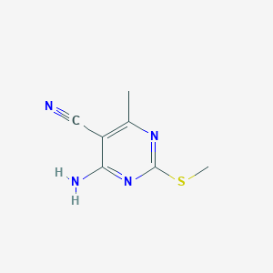 4-Amino-6-methyl-2-(methylthio)pyrimidine-5-carbonitrile