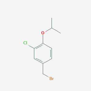 4-(Bromomethyl)-2-chloro-1-(propan-2-yloxy)benzene