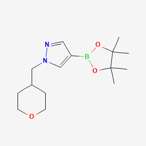 1-(Tetrahydropyran-4-ylmethyl)-4-(4,4,5,5-tetramethyl-[1,3,2]dioxaborolan-2-yl)-1H-pyrazole