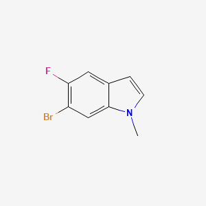 molecular formula C9H7BrFN B1528441 6-bromo-5-fluoro-1-methyl-1H-indole CAS No. 1034894-76-2