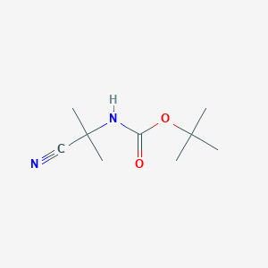 molecular formula C9H16N2O2 B152847 tert-Butyl (2-cyanopropan-2-yl)carbamate CAS No. 133117-97-2