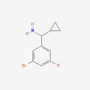 molecular formula C10H11BrFN B1528471 (3-Bromo-5-fluorophenyl)(cyclopropyl)methanamine CAS No. 1270569-77-1