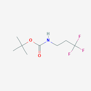 molecular formula C8H14F3NO2 B1528477 tert-butyl N-(3,3,3-trifluoropropyl)carbamate CAS No. 1384428-84-5