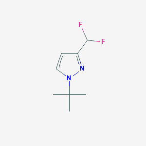 molecular formula C8H12F2N2 B1528482 1-tert-butyl-3-(difluoromethyl)-1H-pyrazole CAS No. 1494107-12-8