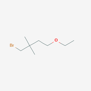 molecular formula C8H17BrO B1528483 1-Bromo-4-ethoxy-2,2-dimethylbutane CAS No. 1484426-56-3