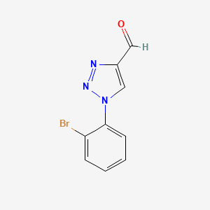 molecular formula C9H6BrN3O B1528485 1-(2-bromophenyl)-1H-1,2,3-triazole-4-carbaldehyde CAS No. 1486150-47-3