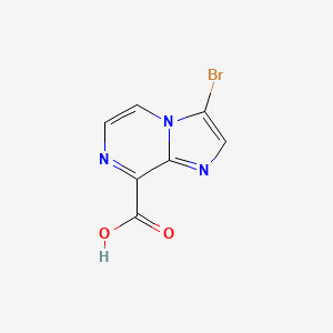 molecular formula C7H4BrN3O2 B1528491 3-Bromoimidazo[1,2-a]pyrazine-8-carboxylic acid CAS No. 1208082-43-2
