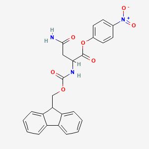 molecular formula C25H21N3O7 B15284940 N-Fmoc-L-asparagine 4-nitrophenyl ester 