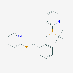 molecular formula C26H34N2P2 B15284962 1,2-Bis[[tert-butyl(pyridin-2-yl)phosphino]methyl]benzene 