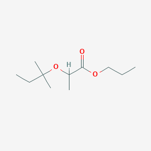 molecular formula C11H22O3 B15285058 Propyl 2-(2-methylbutan-2-yloxy)propanoate 