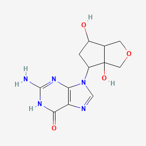 molecular formula C12H15N5O4 B15285107 Entecavir Impurity 14 