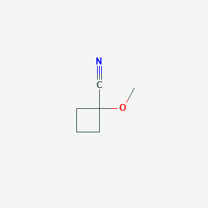 molecular formula C6H9NO B1528513 1-Methoxycyclobutane-1-carbonitrile CAS No. 1443980-01-5