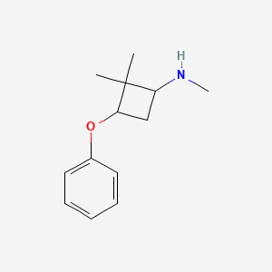 molecular formula C13H19NO B1528517 N,2,2-trimethyl-3-phenoxycyclobutan-1-amine CAS No. 1508545-54-7