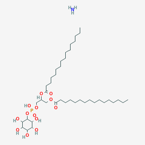 molecular formula C41H82NO13P B15285216 PtdIns-(1,2-dipalmitoyl) (ammonium) 