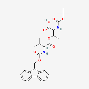 molecular formula C29H36N2O8 B15285249 Boc-DL-xiThr(1)-OH.Fmoc-DL-Val-(1) 