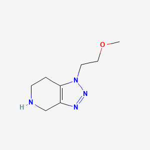 molecular formula C8H14N4O B1528525 1-(2-methoxyethyl)-1H,4H,5H,6H,7H-[1,2,3]triazolo[4,5-c]pyridine CAS No. 1481032-08-9
