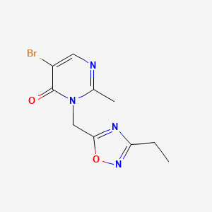 5-Bromo-3-[(3-ethyl-1,2,4-oxadiazol-5-yl)methyl]-2-methyl-3,4-dihydropyrimidin-4-one