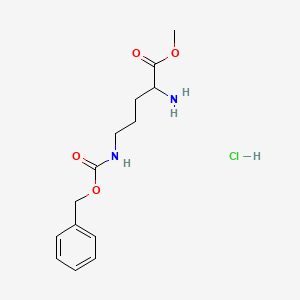 molecular formula C14H21ClN2O4 B15285400 N5-Cbz-D-ornithine methyl ester HCl 