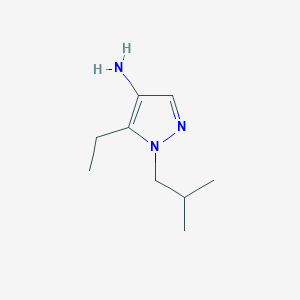 5-ethyl-1-(2-methylpropyl)-1H-pyrazol-4-amine