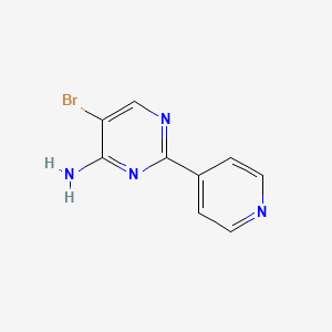 5-Bromo-2-(pyridin-4-yl)pyrimidin-4-amine
