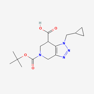 5-(tert-butoxycarbonyl)-1-(cyclopropylmethyl)-4,5,6,7-tetrahydro-1H-[1,2,3]triazolo[4,5-c]pyridine-7-carboxylic acid