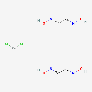 molecular formula C8H16Cl2CoN4O4 B15285625 Dichlorobis(dimethylglyoxime)cobalt(II) 