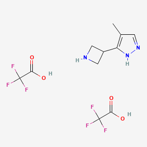 3-Azetidin-3-yl-4-methyl-1H-pyrazoledi(trifluoroacetic acid salt)