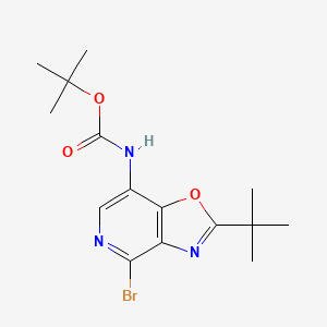 Tert-butyl (4-bromo-2-(tert-butyl)oxazolo[4,5-C]pyridin-7-YL)carbamate