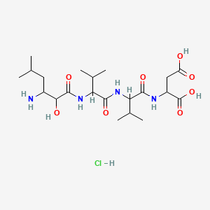 molecular formula C21H39ClN4O8 B15285735 Amastatin HCl 