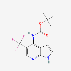 Tert-butyl (5-(trifluoromethyl)-1H-pyrrolo[2,3-B]pyridin-4-YL)carbamate