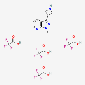 3-Azetidin-3-yl-1-methyl-1H-pyrazolo[3,4-b]pyridinetetra(trifluoroacetic acid salt)
