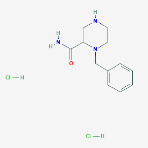 1-Benzyl-piperazine-2-carboxylic acid amide dihydrochloride