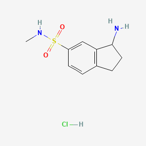 3-amino-N-methyl-2,3-dihydro-1H-indene-5-sulfonamide hydrochloride
