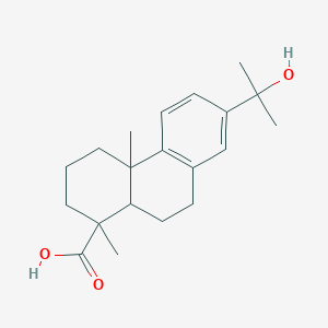molecular formula C20H28O3 B15285832 7-(2-hydroxypropan-2-yl)-1,4a-dimethyl-2,3,4,9,10,10a-hexahydrophenanthrene-1-carboxylic Acid 
