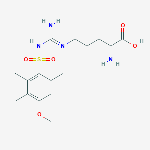 molecular formula C16H26N4O5S B15285848 Nomega-(4-Methoxy-2,3,6-trimethylbenzenesulfonyl)-L-arginine 