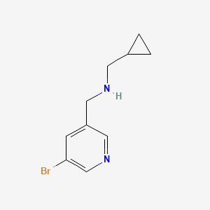 molecular formula C10H13BrN2 B1528589 1-(5-bromopyridin-3-yl)-N-(cyclopropylmethyl)methanamine CAS No. 1179513-34-8