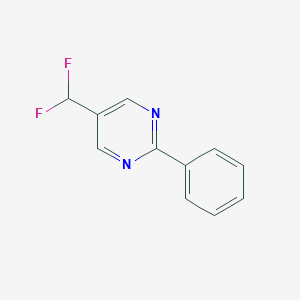 molecular formula C11H8F2N2 B152859 5-(Difluoromethyl)-2-phenylpyrimidine CAS No. 137279-35-7