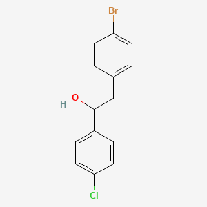 2-(4-Bromophenyl)-1-(4-chlorophenyl)ethan-1-ol