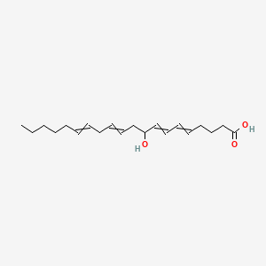 molecular formula C20H32O3 B15285953 9-Hydroxyicosa-5,7,11,14-tetraenoic acid 
