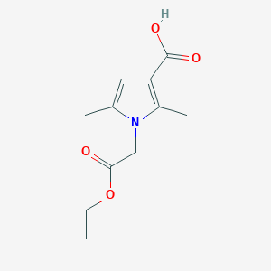 molecular formula C11H15NO4 B1528597 1-(2-ethoxy-2-oxoethyl)-2,5-dimethyl-1H-pyrrole-3-carboxylic acid CAS No. 1183616-12-7