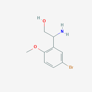 2-Amino-2-(5-bromo-2-methoxyphenyl)ethan-1-ol