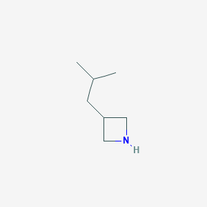 molecular formula C7H15N B1528603 3-(2-Methylpropyl)azetidine CAS No. 89854-62-6