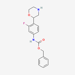 molecular formula C18H19FN2O3 B15286058 N-Carbobenzoxy-3-fluoro-4-morpholinyl-aniline 