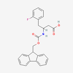 molecular formula C25H22FNO4 B15286170 Fmoc-beta-hophe(2-f)-oh 