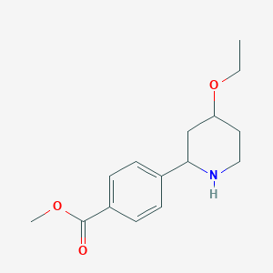 molecular formula C15H21NO3 B15286183 methyl 4-[(2R,4R)-4-ethoxy-2-piperidyl]benzoate 