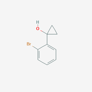 molecular formula C9H9BrO B1528622 1-(2-Bromophenyl)cyclopropan-1-ol CAS No. 1186503-77-4