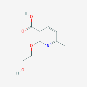 2-(2-Hydroxyethoxy)-6-methylpyridine-3-carboxylic acid